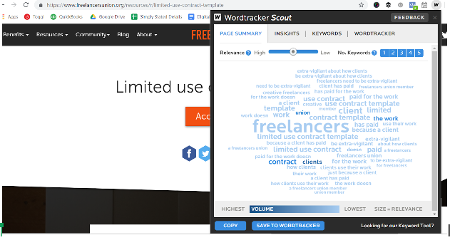 ابزار  Wordtracker Scout کلمات کلیدی پربازدید