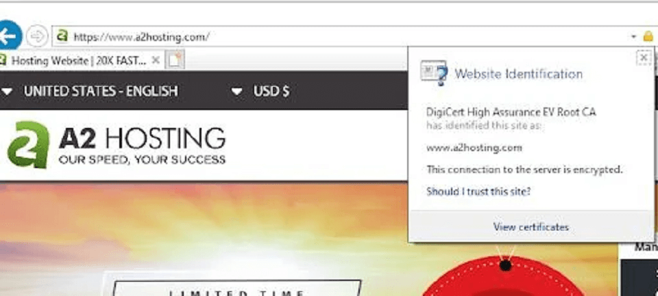 بررسی Internet Explorer SSL