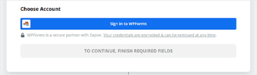 بخش ورود به فرم توسط zapier