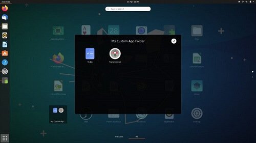 ایجاد پوشه برنامه سفارشی در 20.04 Ubuntu